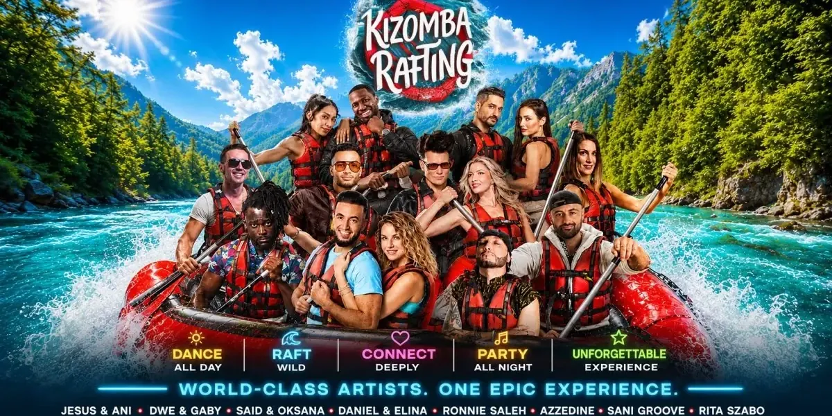Kizomba Rafting 2027 poster, Foča, Bosnia and Herzegovina